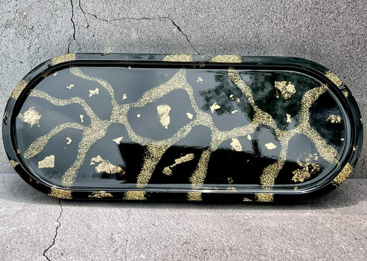 Black and Gold Trinket Tray
