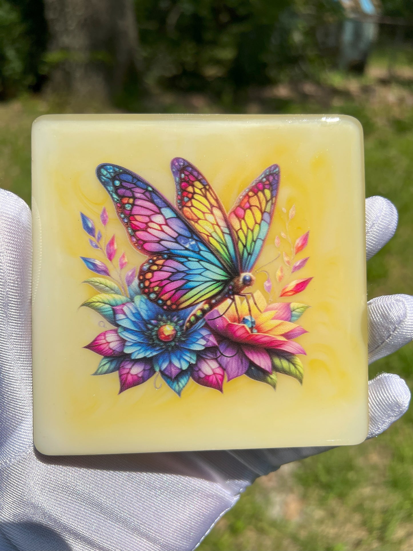 Set of 4 Butterfly Coasters – Elegant Home Decor