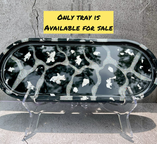 Black and Silver Trinket Tray