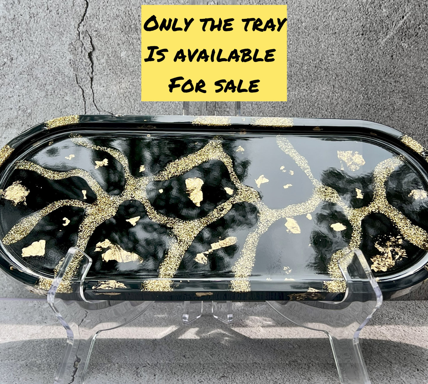 Black and Gold Trinket Tray