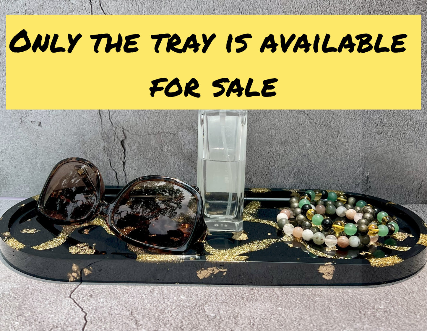 Black and Gold Trinket Tray