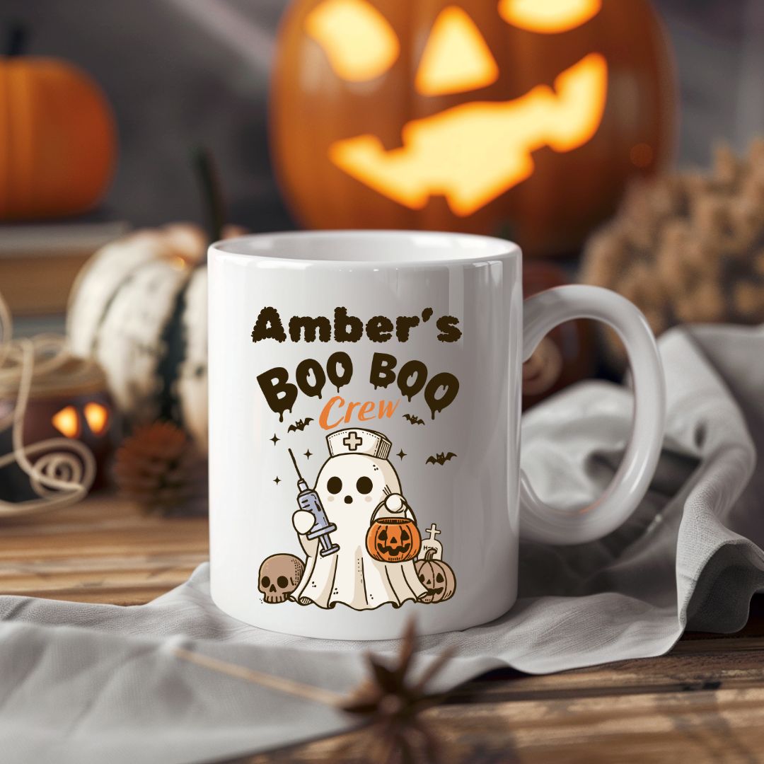 Halloween Nurse Mug - 15oz Ceramic Mug (Personalization Available)