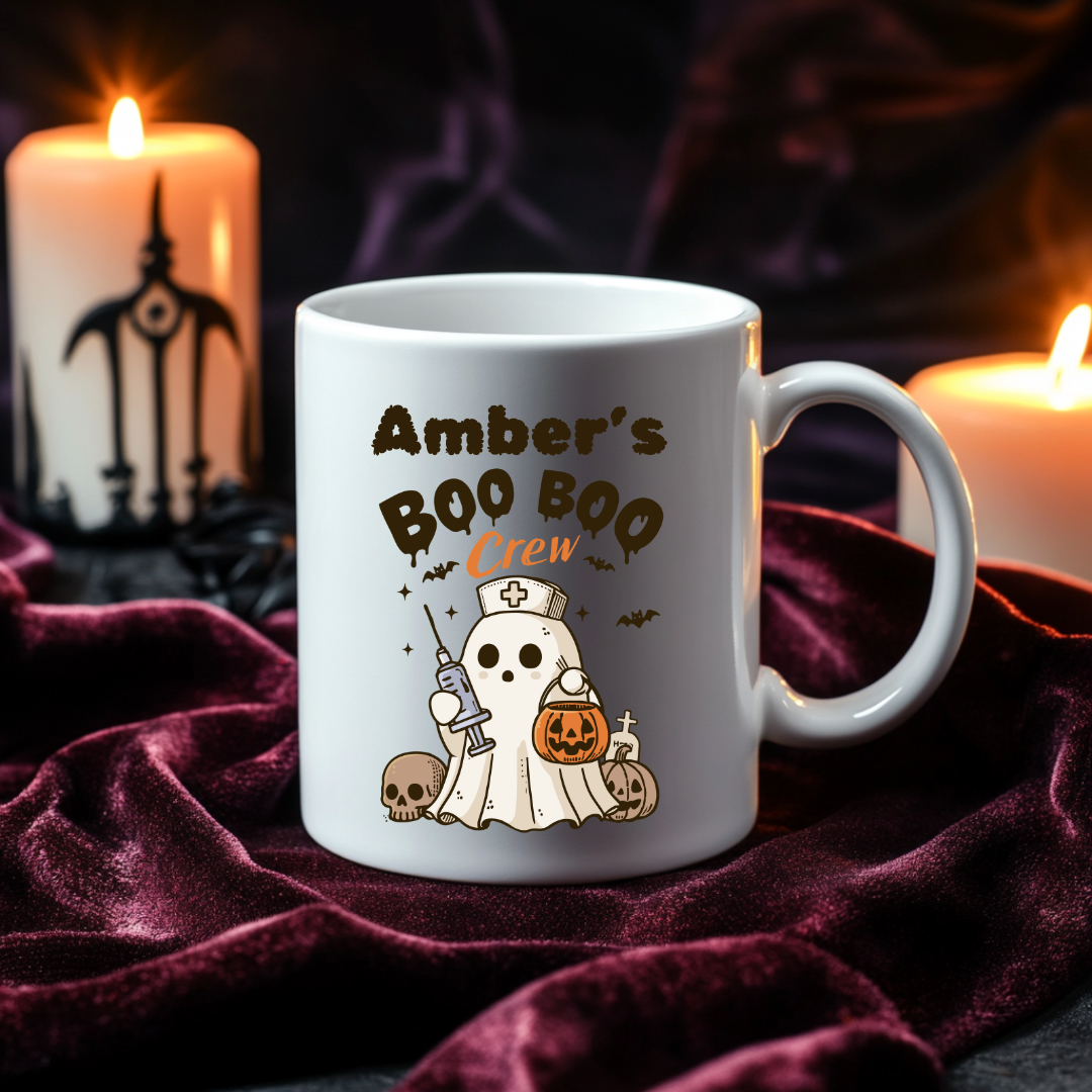 Halloween Nurse Mug - 15oz Ceramic Mug (Personalization Available)