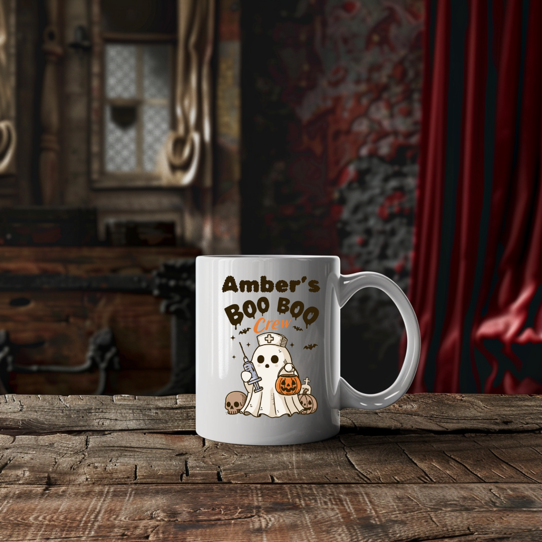 Halloween Nurse Mug - 15oz Ceramic Mug (Personalization Available)