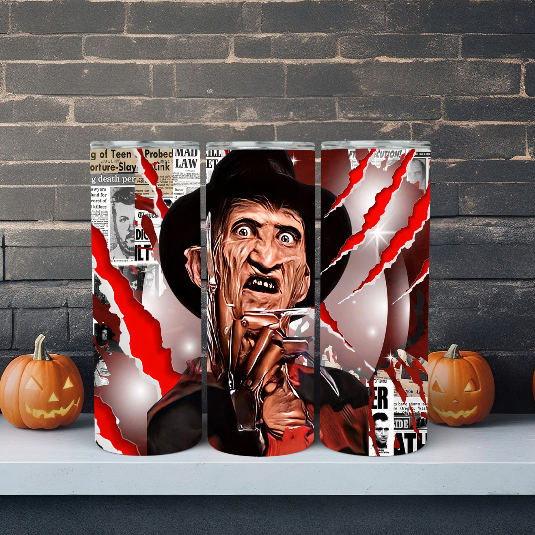 Freddy Krueger - 20oz Skinny Tumbler