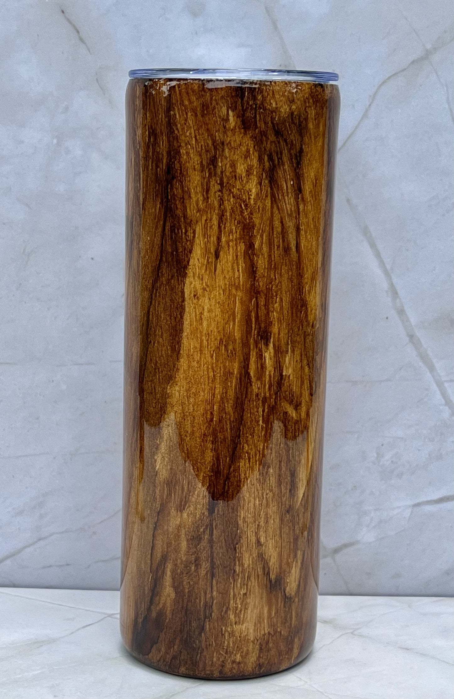 Buckin Great Dad Wood Grain Style - 20oz Straight Tumbler