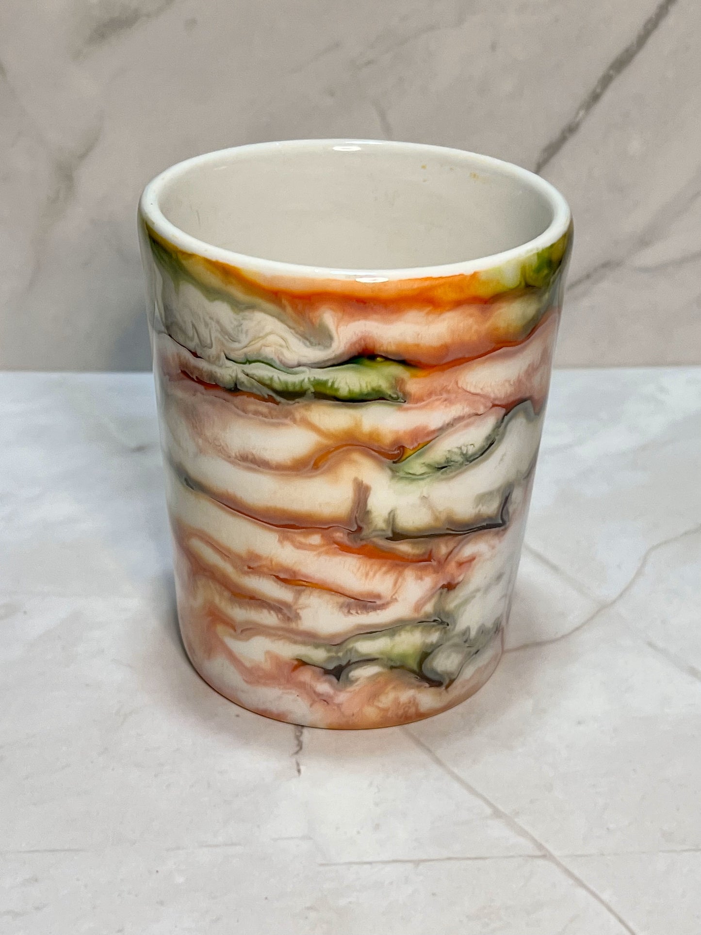 Custom Handmade Alcohol Ink Mug - 11oz Ceramic Mug