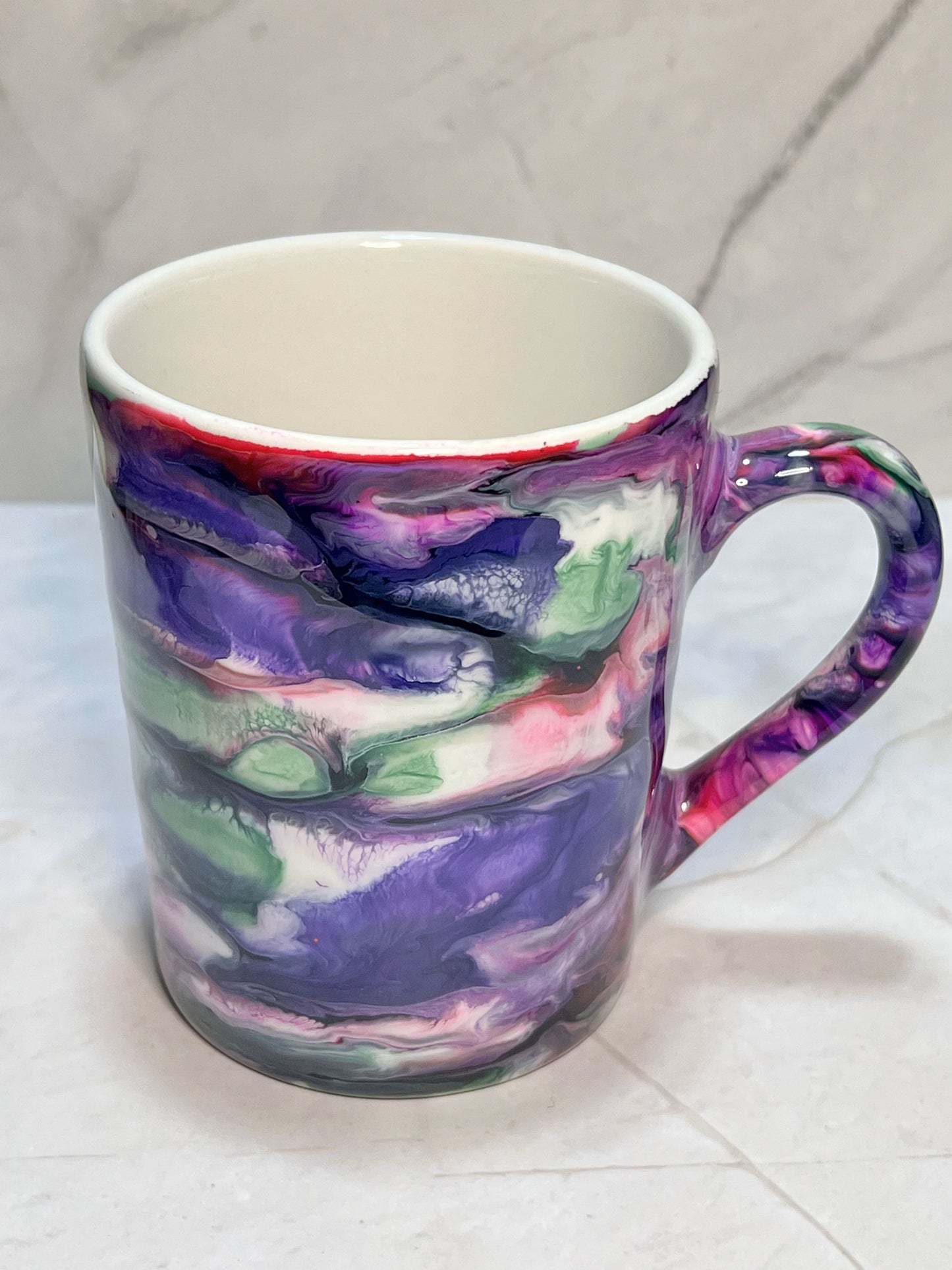 Custom Handmade Alcohol Ink Mug - 11oz Ceramic Mug