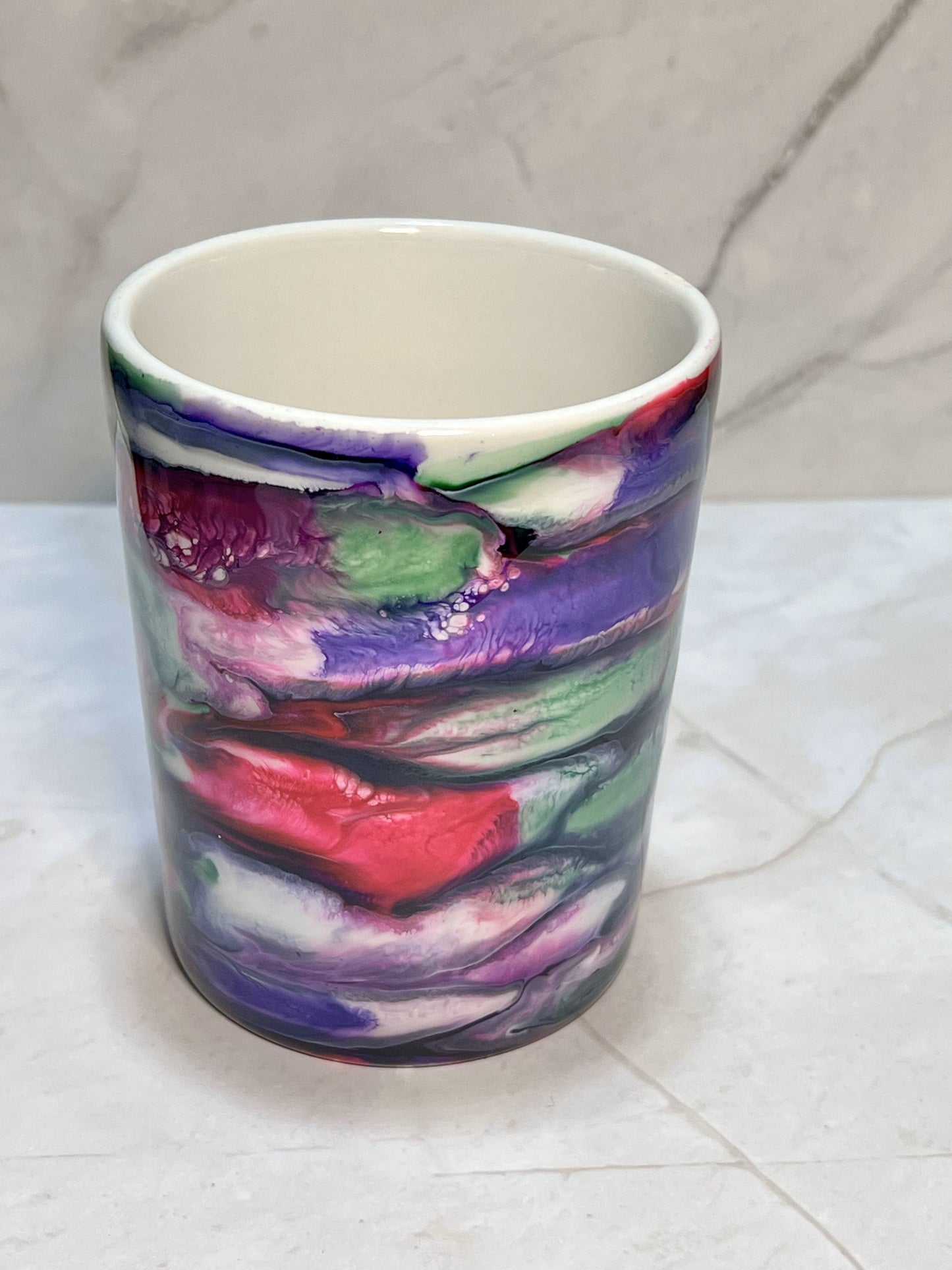 Custom Handmade Alcohol Ink Mug - 11oz Ceramic Mug