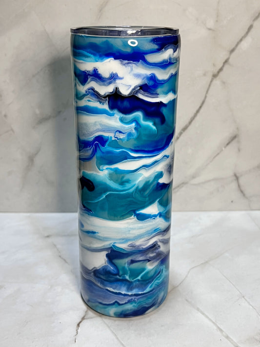 Alcohol Ink Tumblers - 20oz Skinny Tumbler