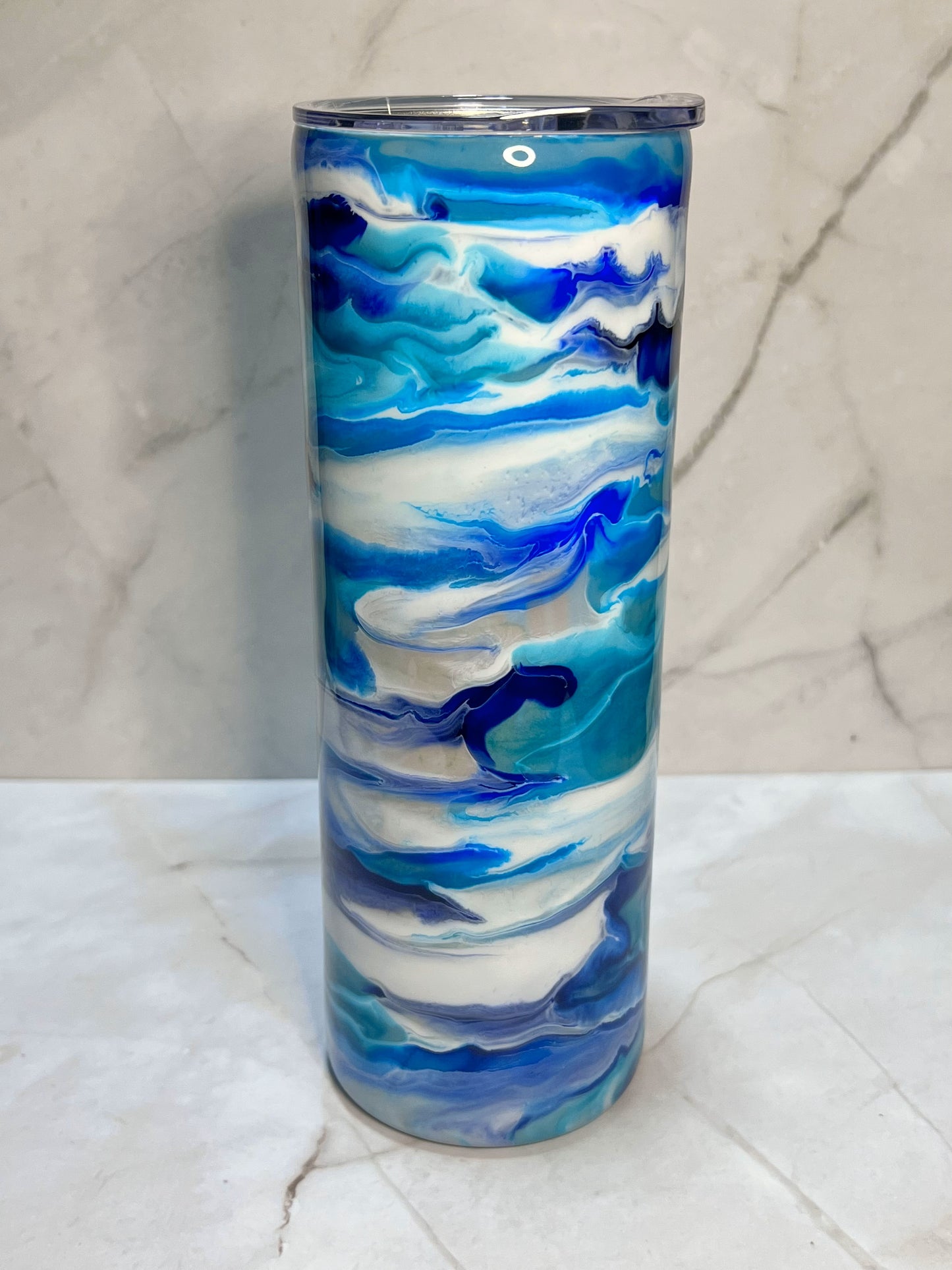 Alcohol Ink Tumblers - 20oz Skinny Tumbler