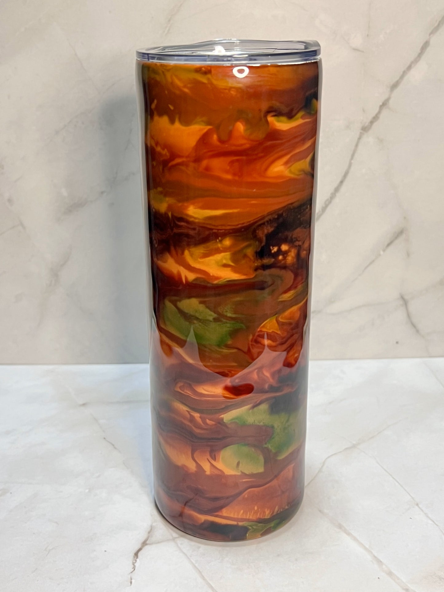 Alcohol Ink Tumblers - 20oz Skinny Tumbler