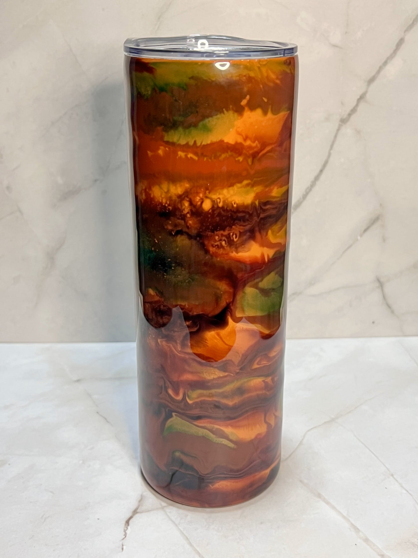 Alcohol Ink Tumblers - 20oz Skinny Tumbler