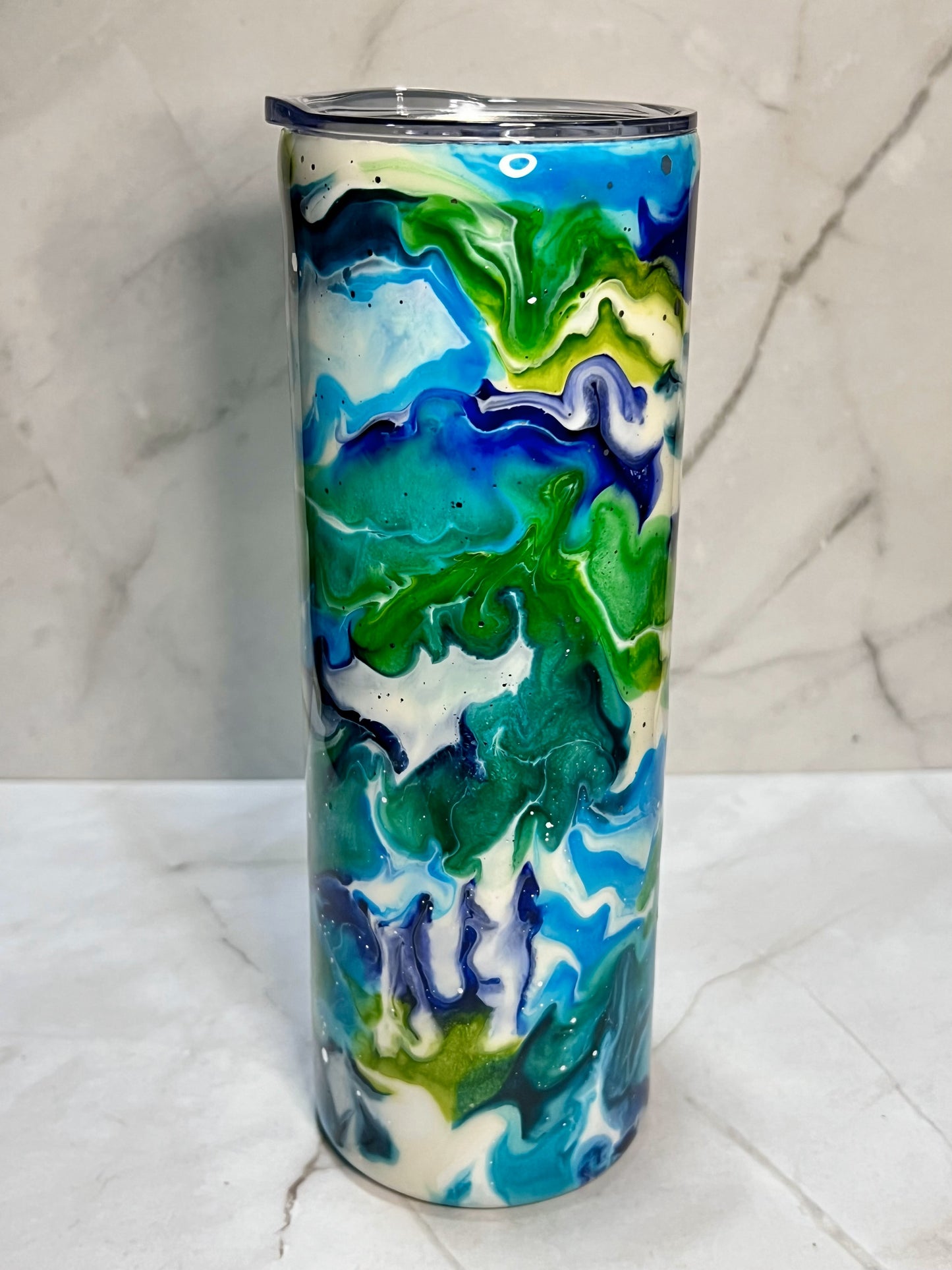 Alcohol Ink Tumblers - 20oz Skinny Tumbler