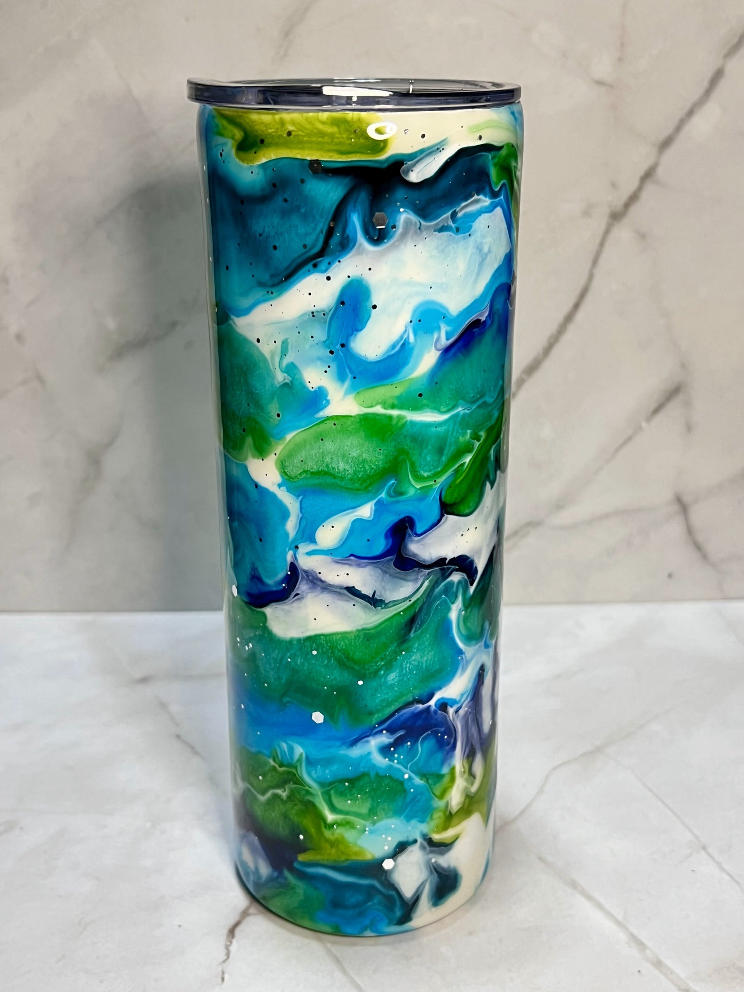 Alcohol Ink Tumblers - 20oz Skinny Tumbler