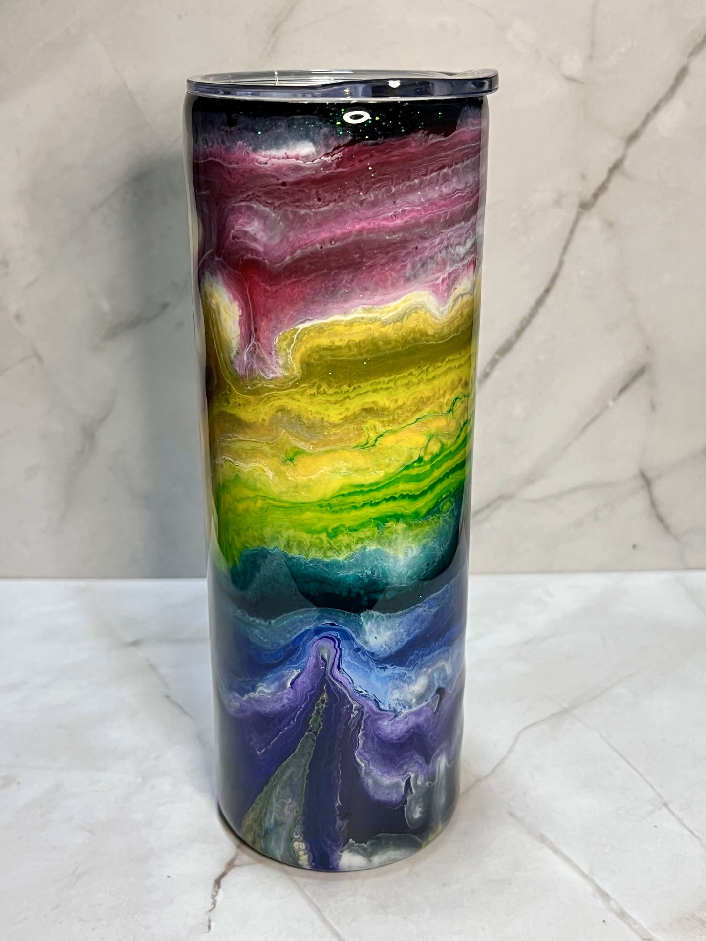 Alcohol Ink Tumblers - 20oz Skinny Tumbler