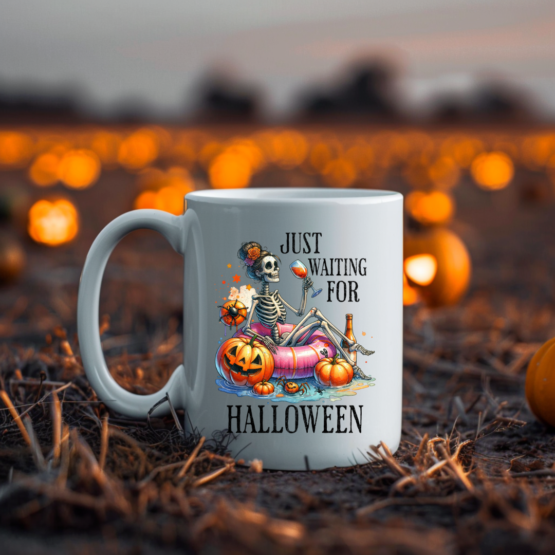 Just Waiting For Halloween - 15oz Ceramic Mug