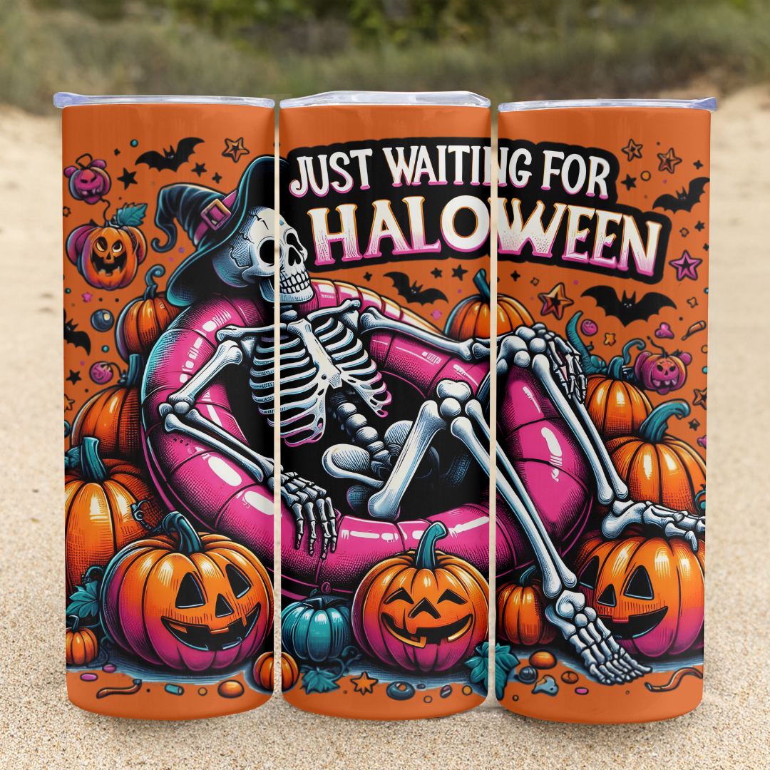 Just Waiting For Halloween - 20oz Skinny Tumbler