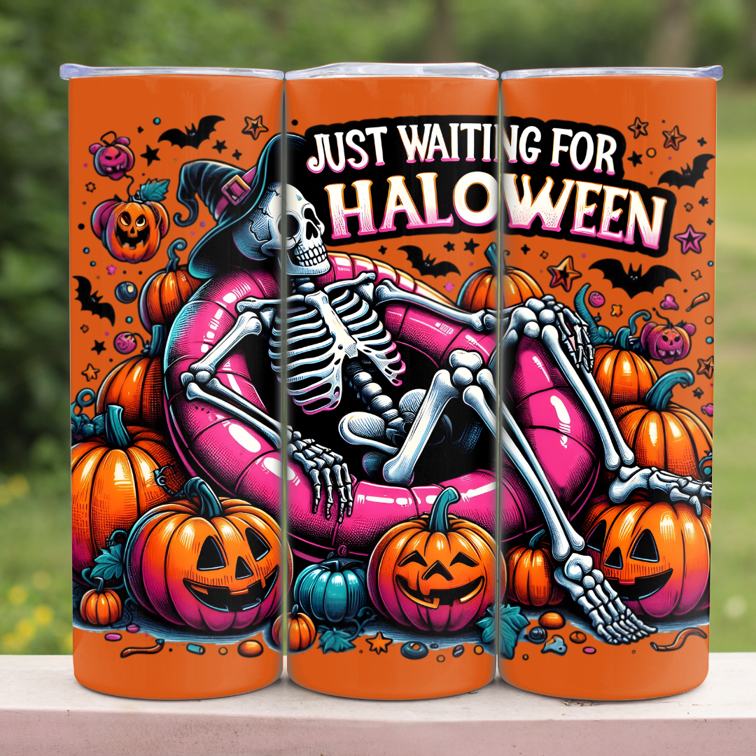 Just Waiting For Halloween - 20oz Skinny Tumbler