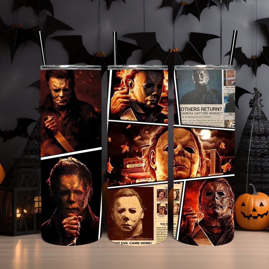 Michael Myers Clips - 20oz Skinny Tumbler