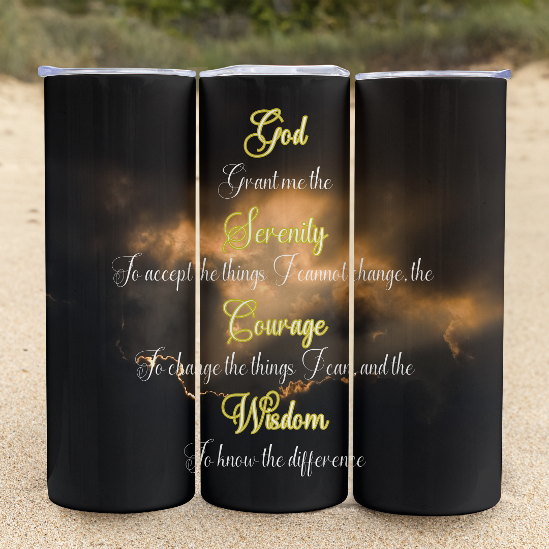 Serenity Prayer - 20oz Skinny Tumbler