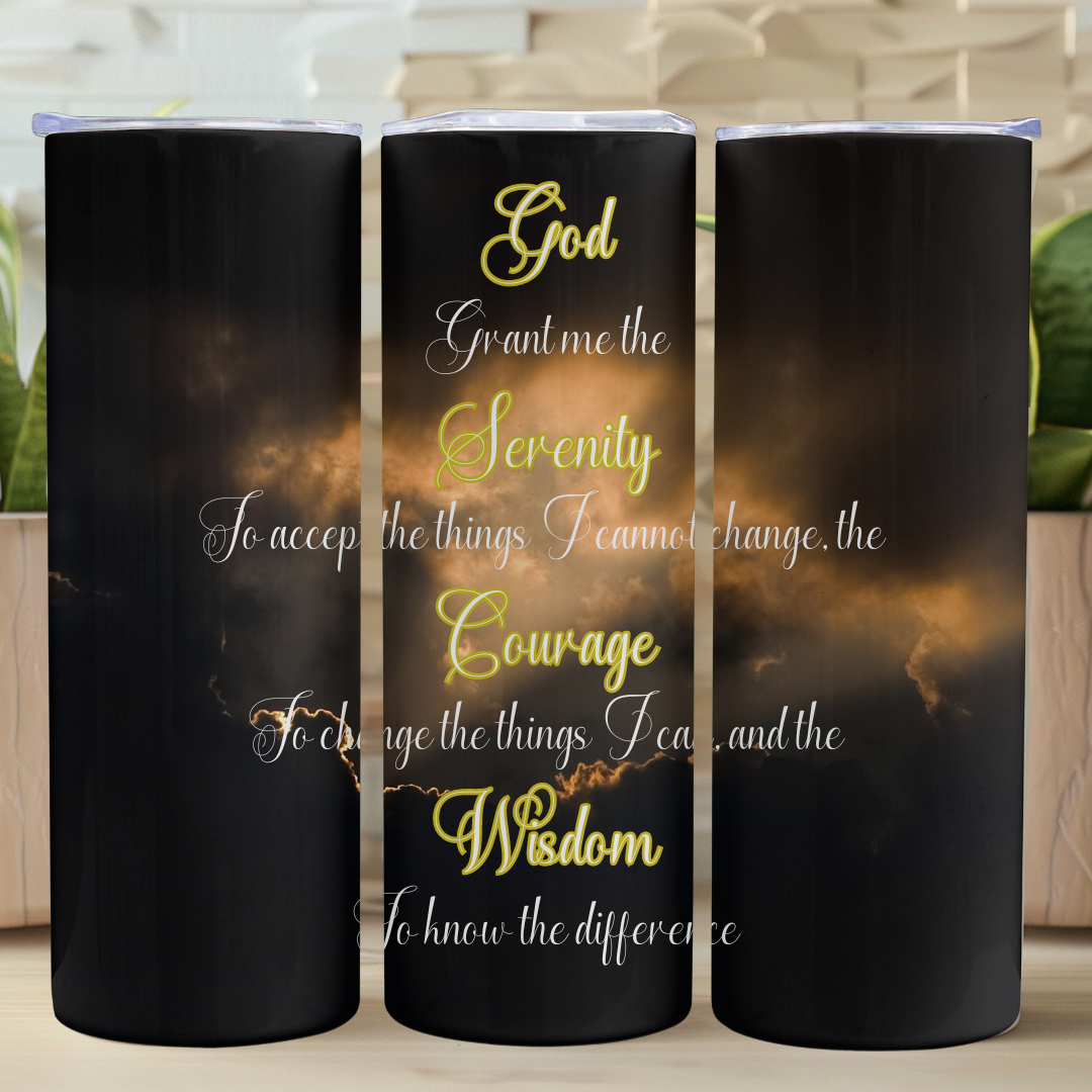 Serenity Prayer - 20oz Skinny Tumbler