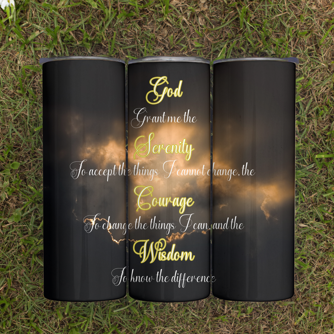 Serenity Prayer - 20oz Skinny Tumbler