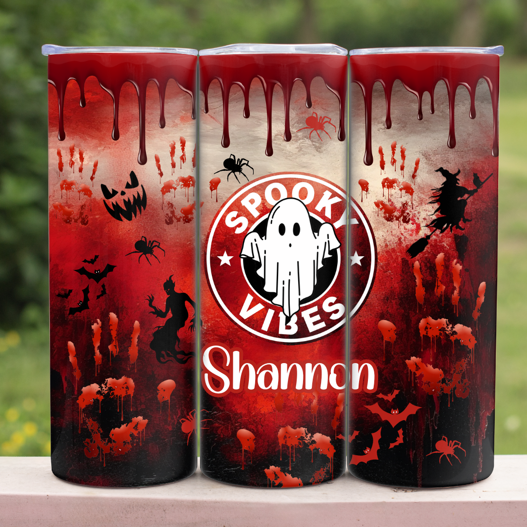 Spooky Vibes - 20oz Skinny Tumbler