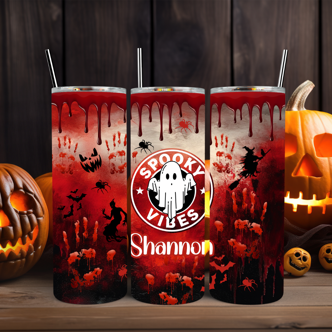 Spooky Vibes - 20oz Skinny Tumbler