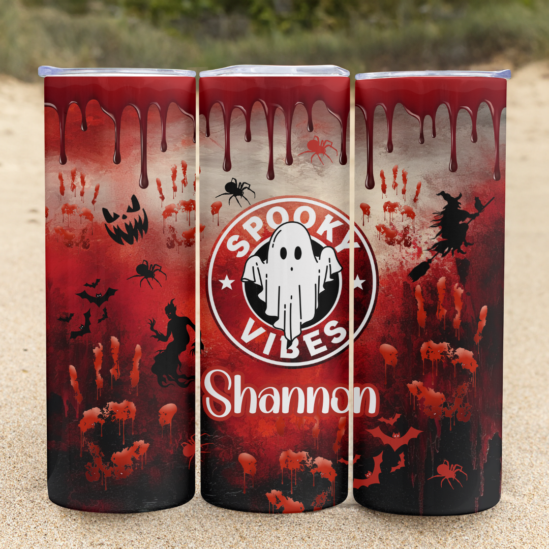 Spooky Vibes - 20oz Skinny Tumbler