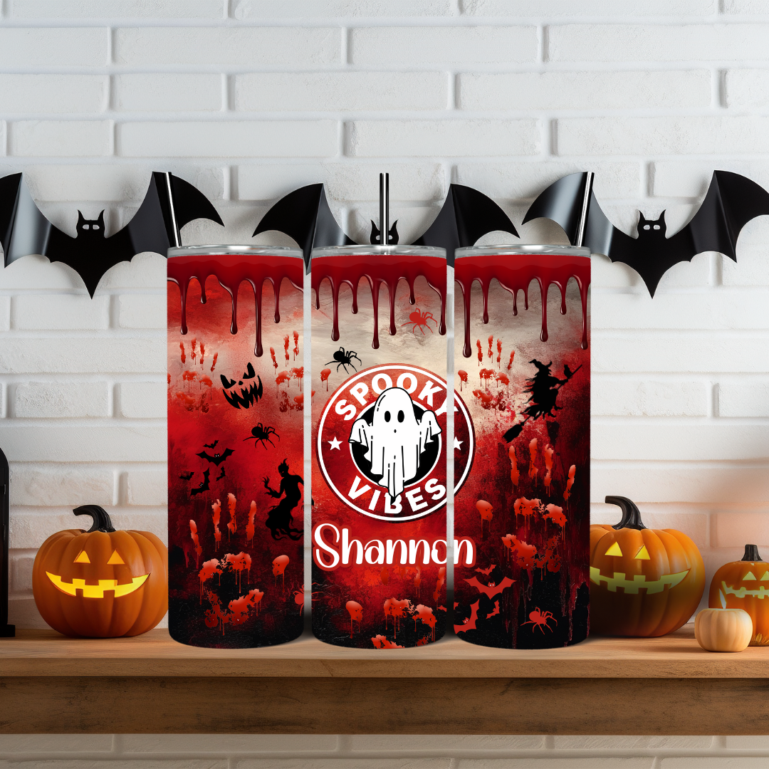 Spooky Vibes - 20oz Skinny Tumbler