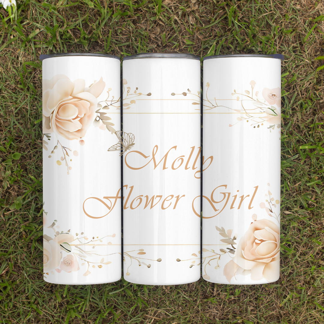 Bridal Party Custom Tumbler - 20oz Skinny Tumbler